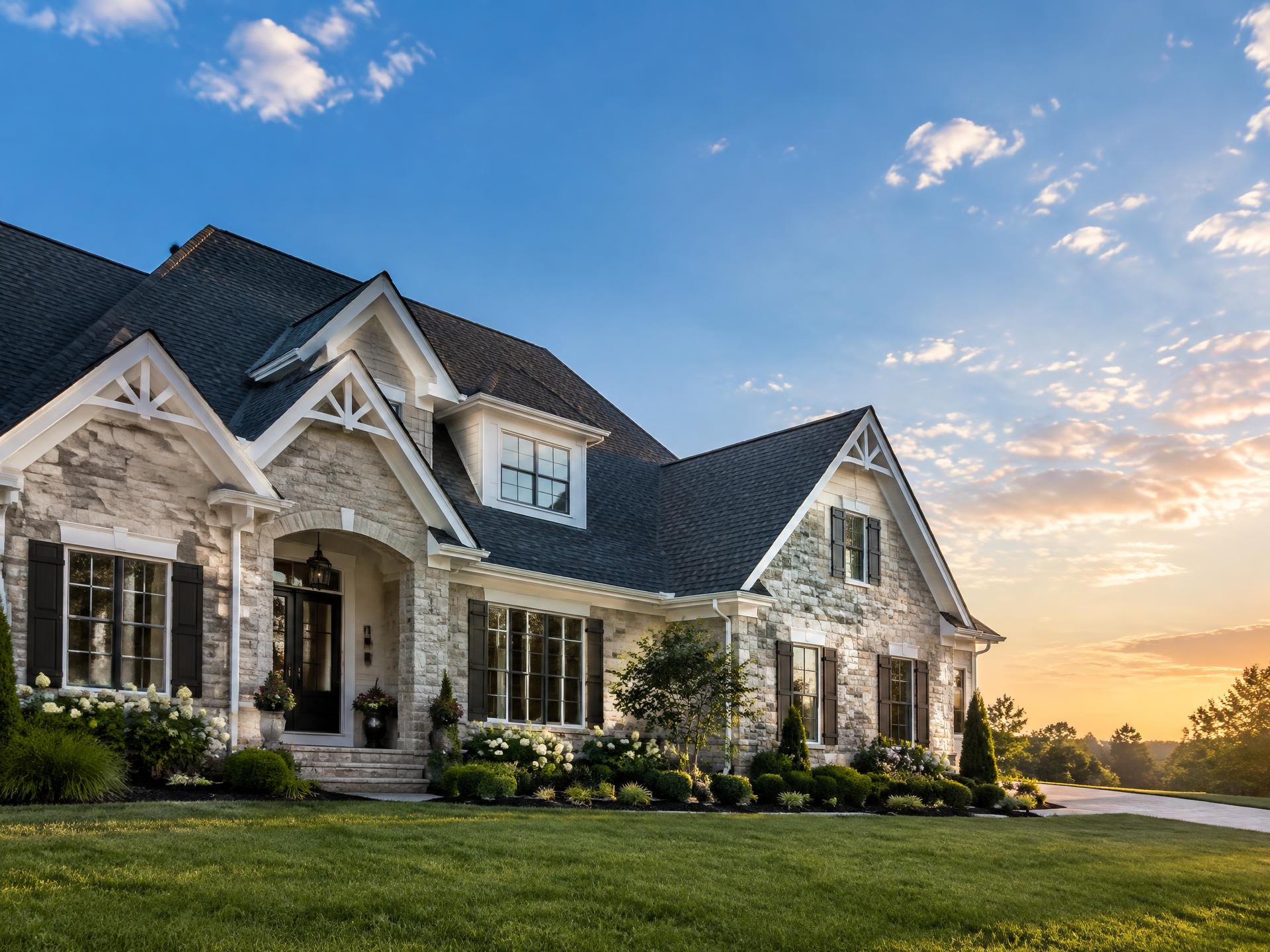 Upscale Pennsylvania home with a brand-new architectural shingle roof